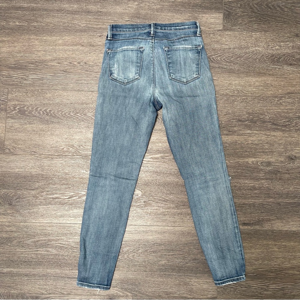 J Brand Light Blue Distressed Jeans Alana Size 24 - Picture 10 of 10